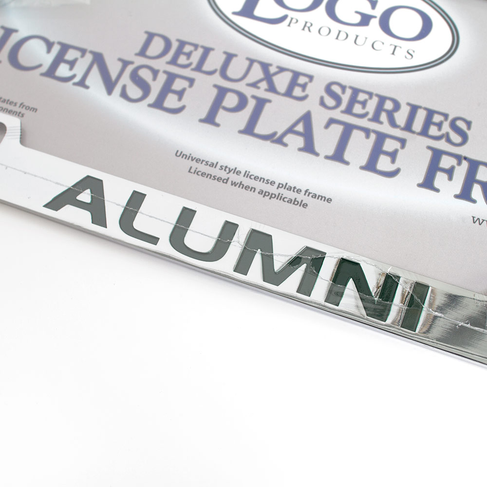 Deluxe, Metal, Fighting Duck, Alumni, License Frame